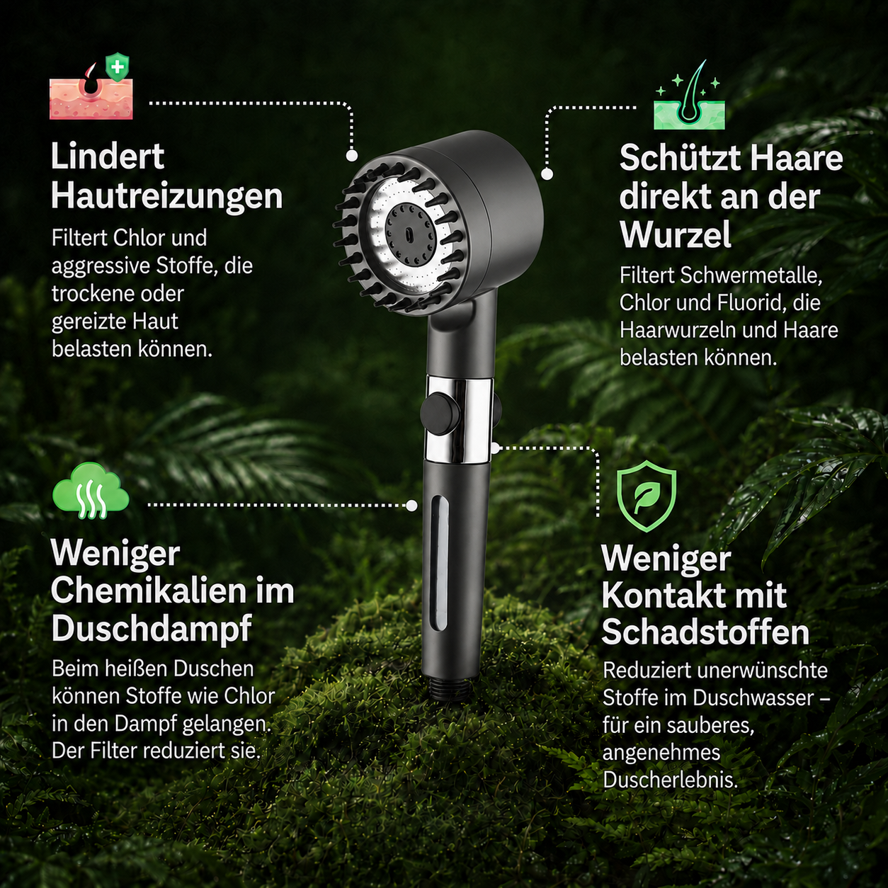 Duschkopf mit Filterfunktion